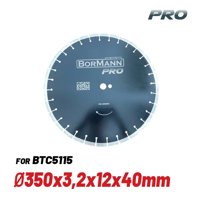 Bormann Pro BTC5116 disco diamantato 350mm calcestruzzo