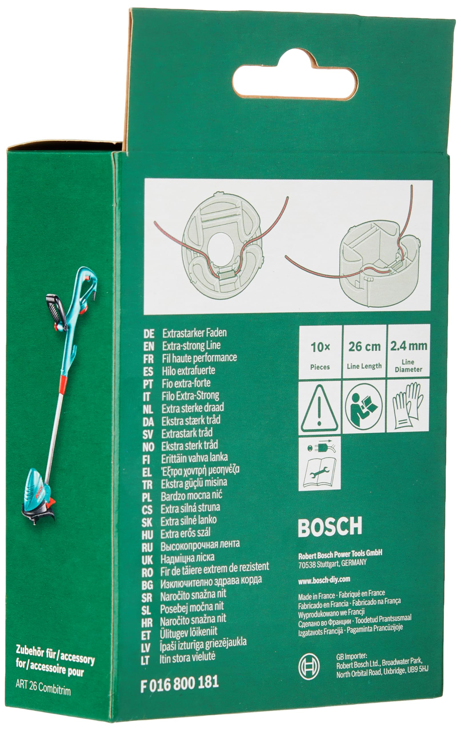Bosch Art 26 Combitrim Filo Decespugliatore 10 Pezzi