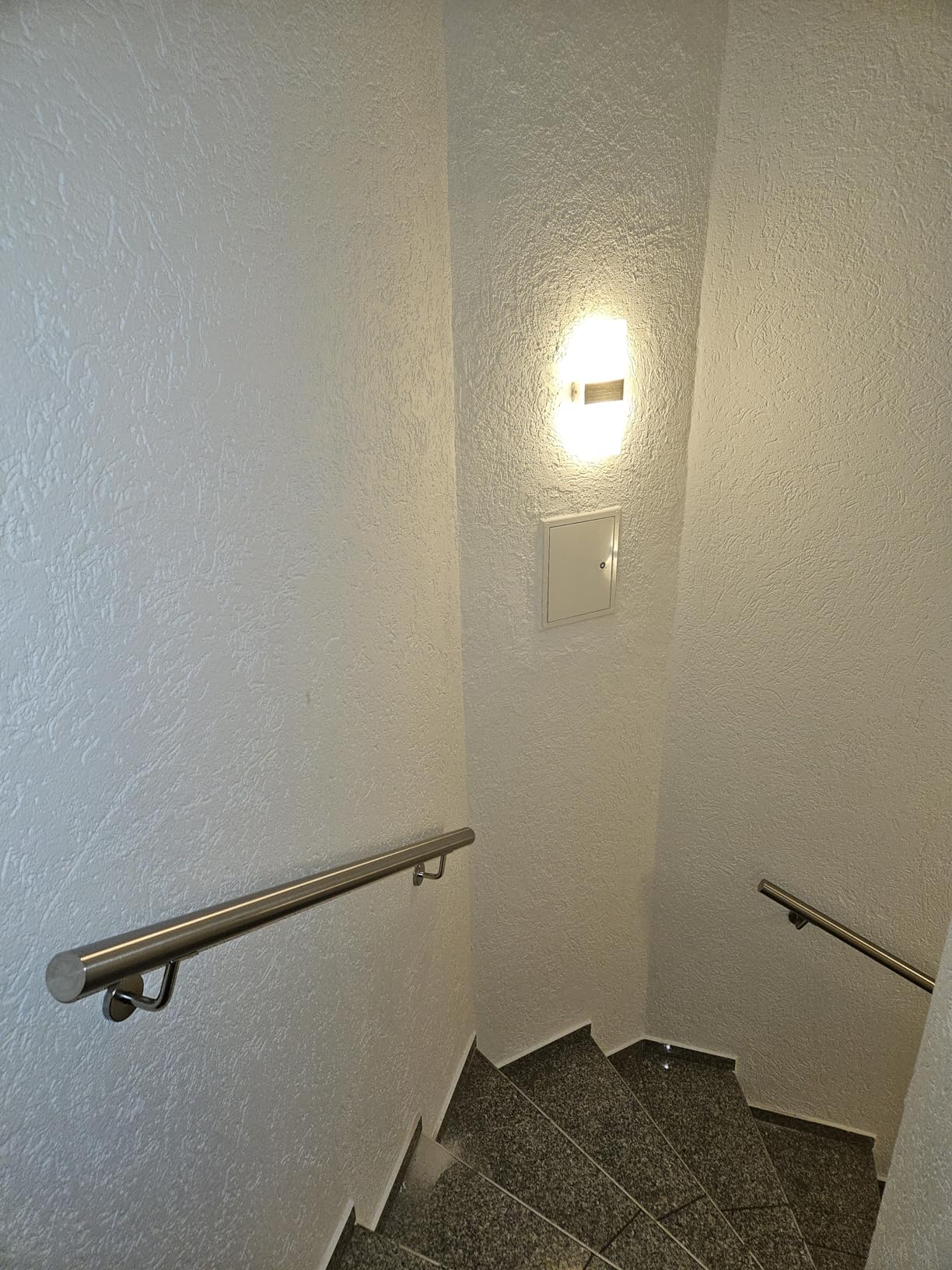 Wiltec Corrimano 200 cm acciaio inox V2A a parete