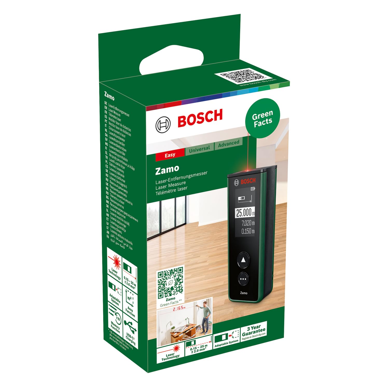 Bosch Zamo 4ª Gen distanziometro laser 25 m