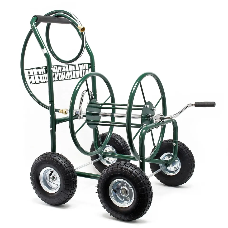 Wiltec carrello avvolgitubo 16 mm max 76 m ruote 25cm