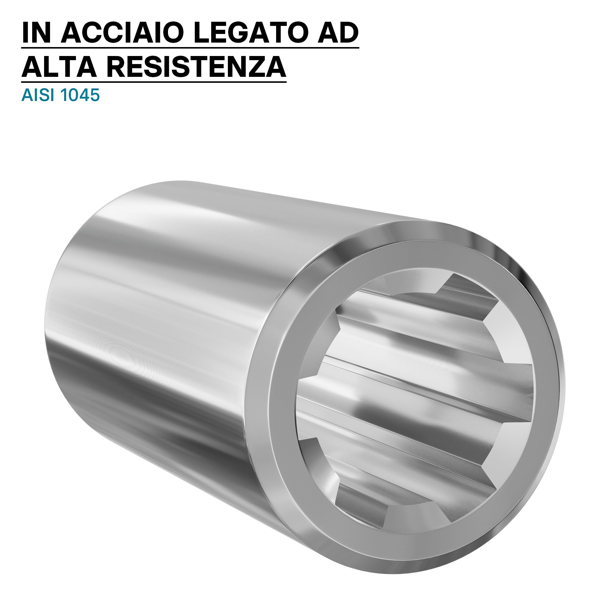 Wiltec Boccola albero cardanico Tipo B 100 mm 1 3/8" Z6