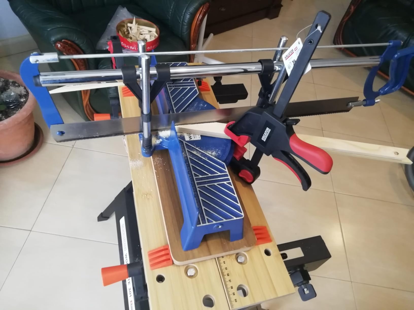 Wiltec Sega obliqua manuale 600mm legno 150mm