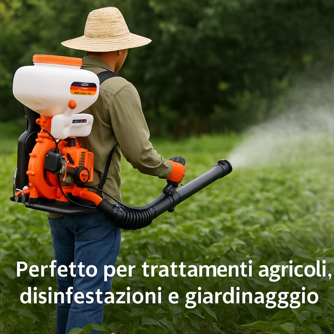 De Rosa Shop Atomizzatore Spalla 43cc 20L Soffiatore 3 Funzioni
