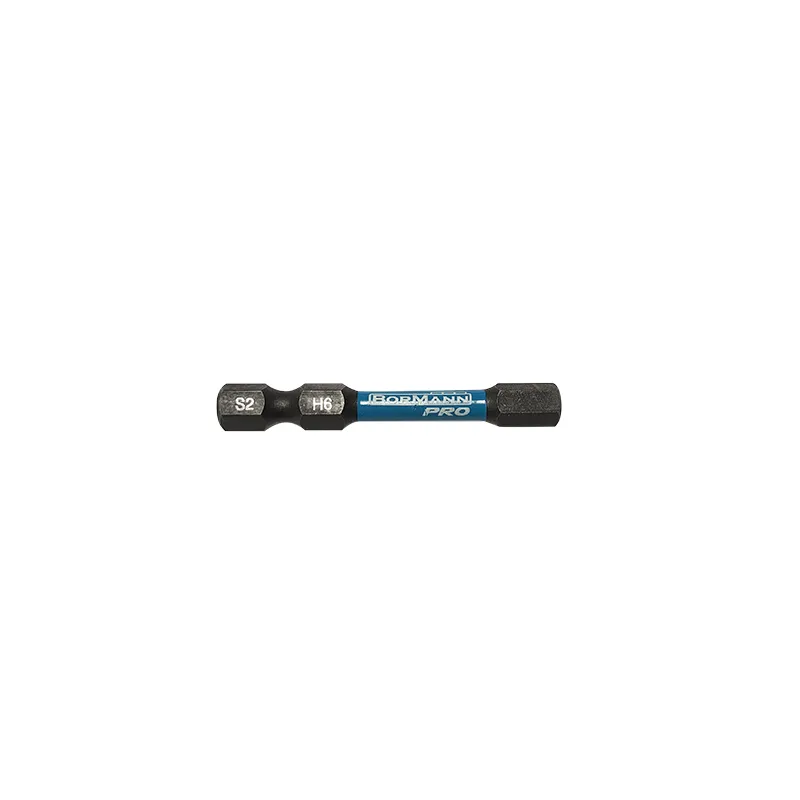 Bormann X-Pro inserti esagonali H6x50mm 2pz S2