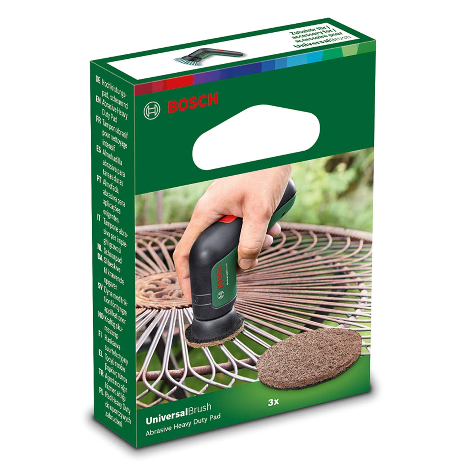 Bosch UniversalBrush Tamponi Abrasivi 3 Pezzi 65 mm