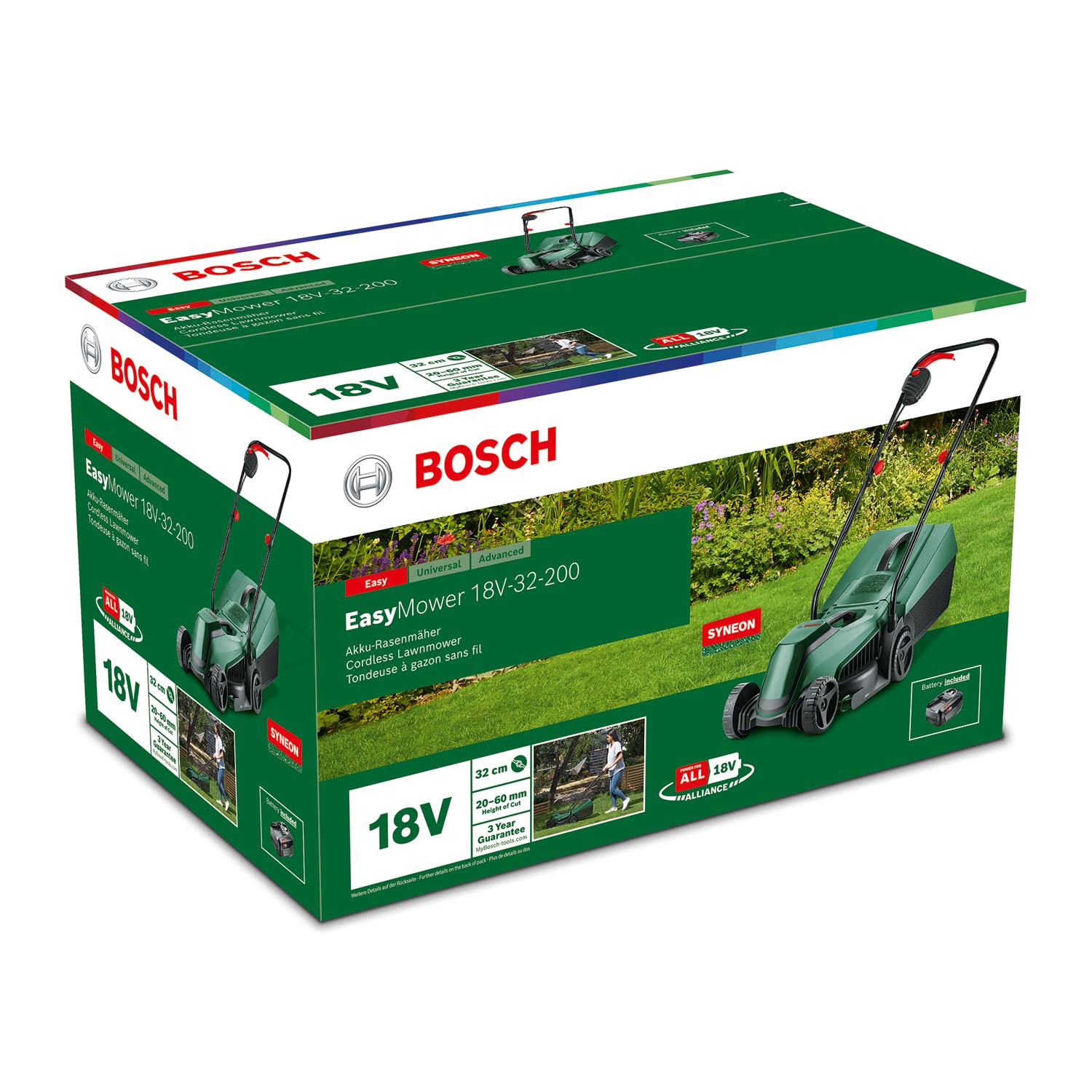 Bosch EasyMower 18V-32-200 Tagliaerba a Batteria 4,0 Ah 32 cm