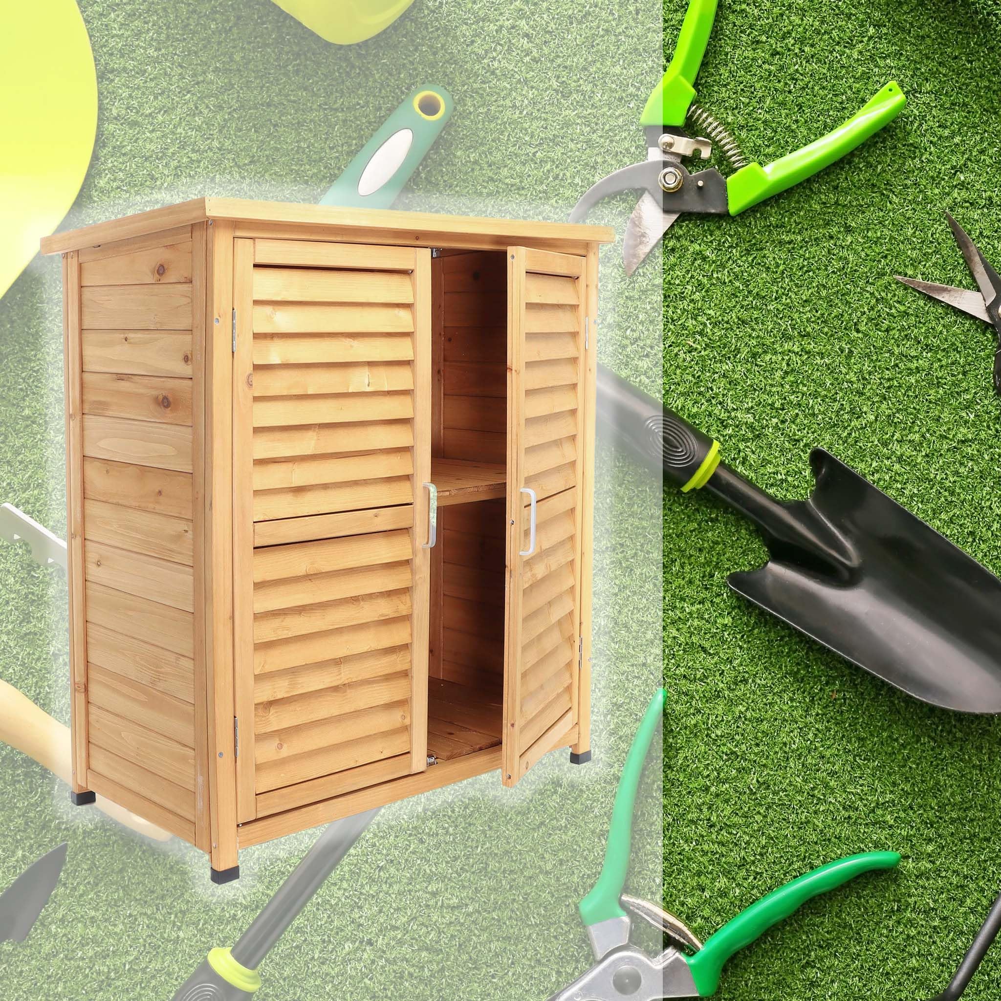 Wiltec Armadio da Giardino 2 Ante 870x465x916 mm Modello 9
