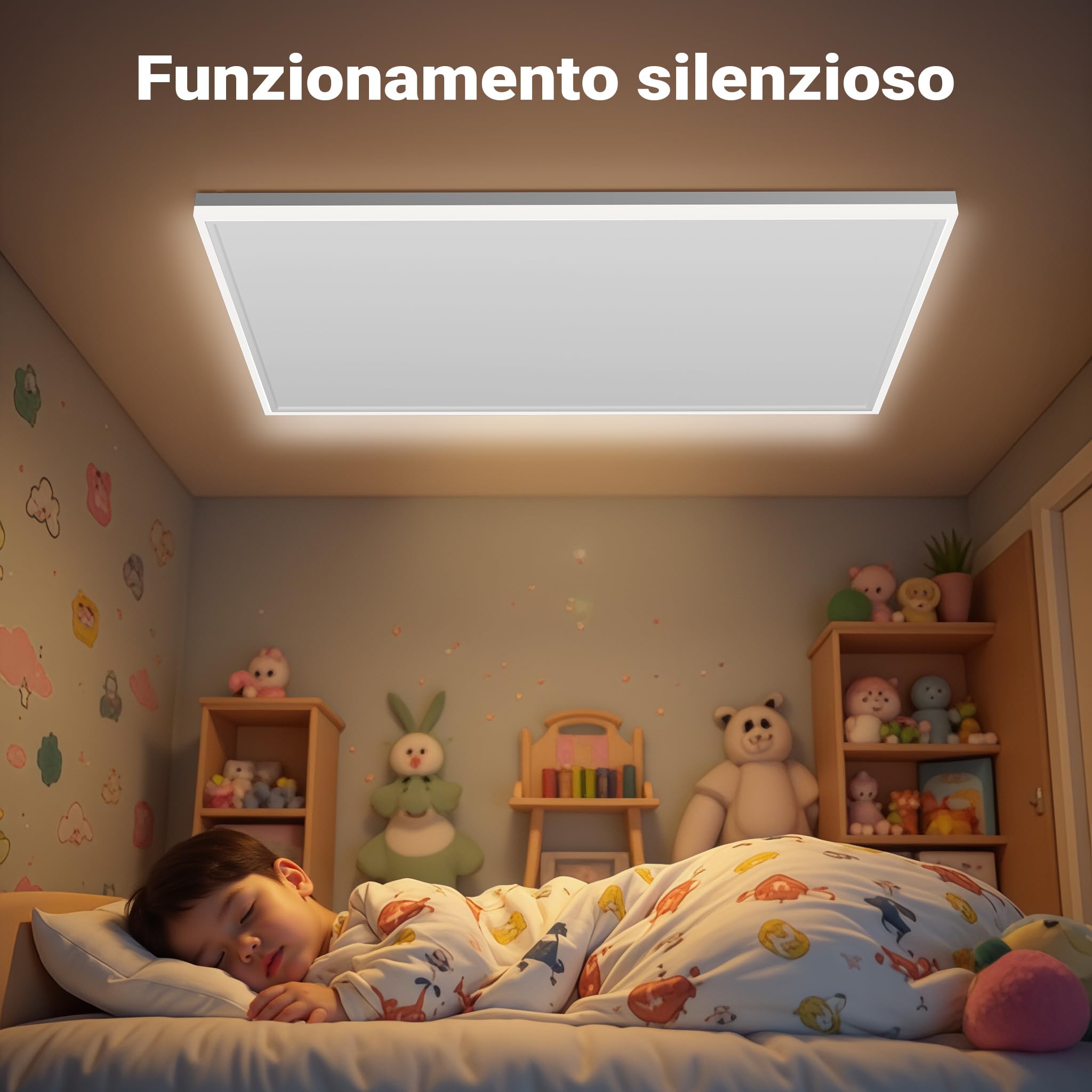 Wiltec Pannello Riscaldante Soffitto Infrarossi 370W 370 Watt LED
