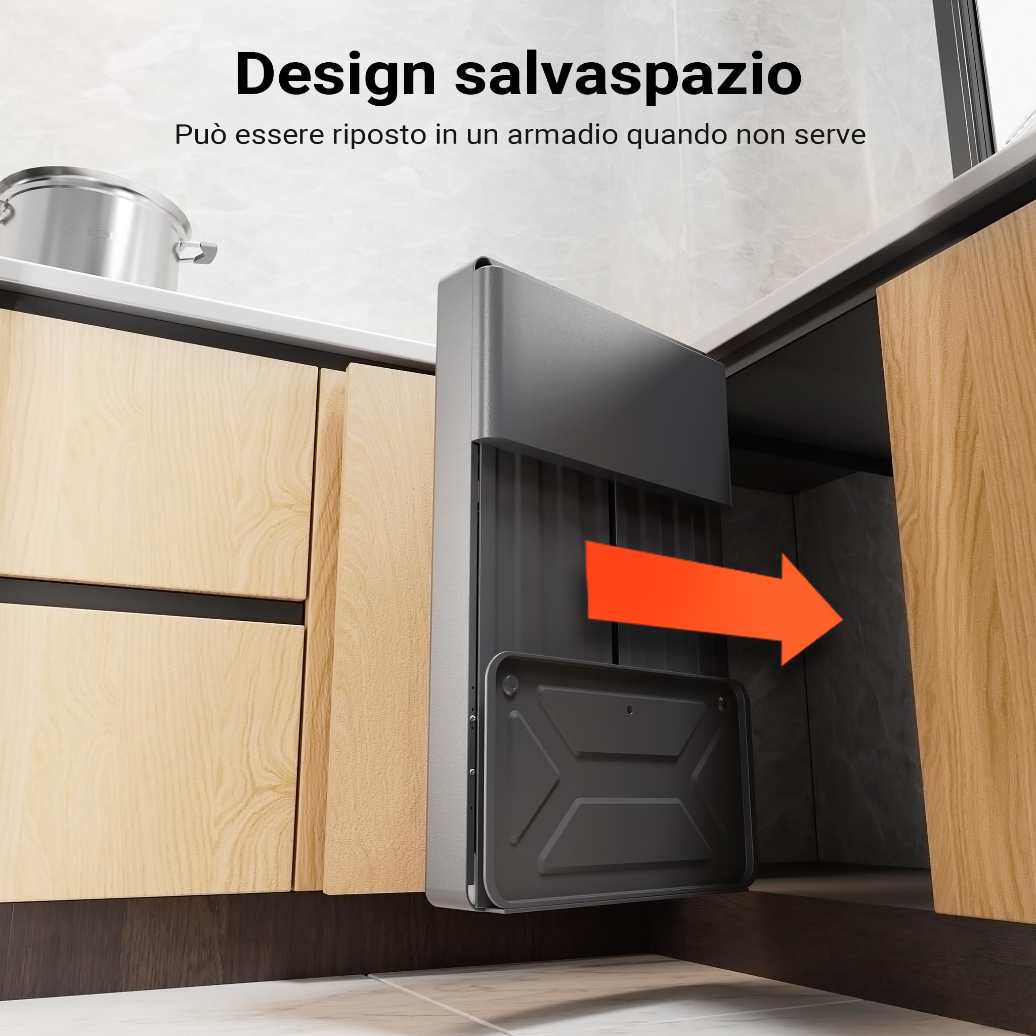 Wiltec Stufa Gas Infrarossi 4,2kW Pieghevole 3 Livelli Rotelle