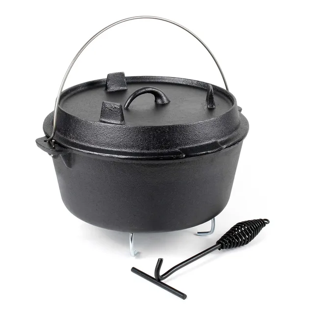 Wiltec Forno Olandese Dutch Oven Ghisa 9 L Sottopentola
