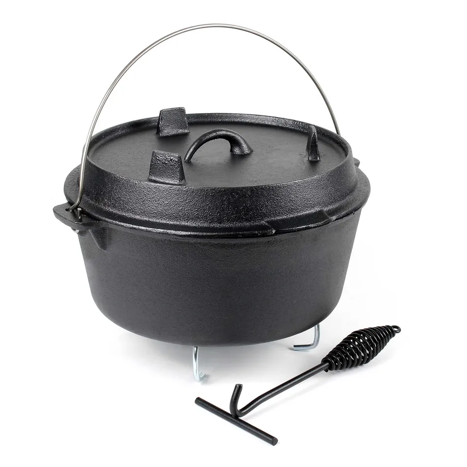Wiltec Forno Olandese Dutch Oven Ghisa 9 L Sottopentola