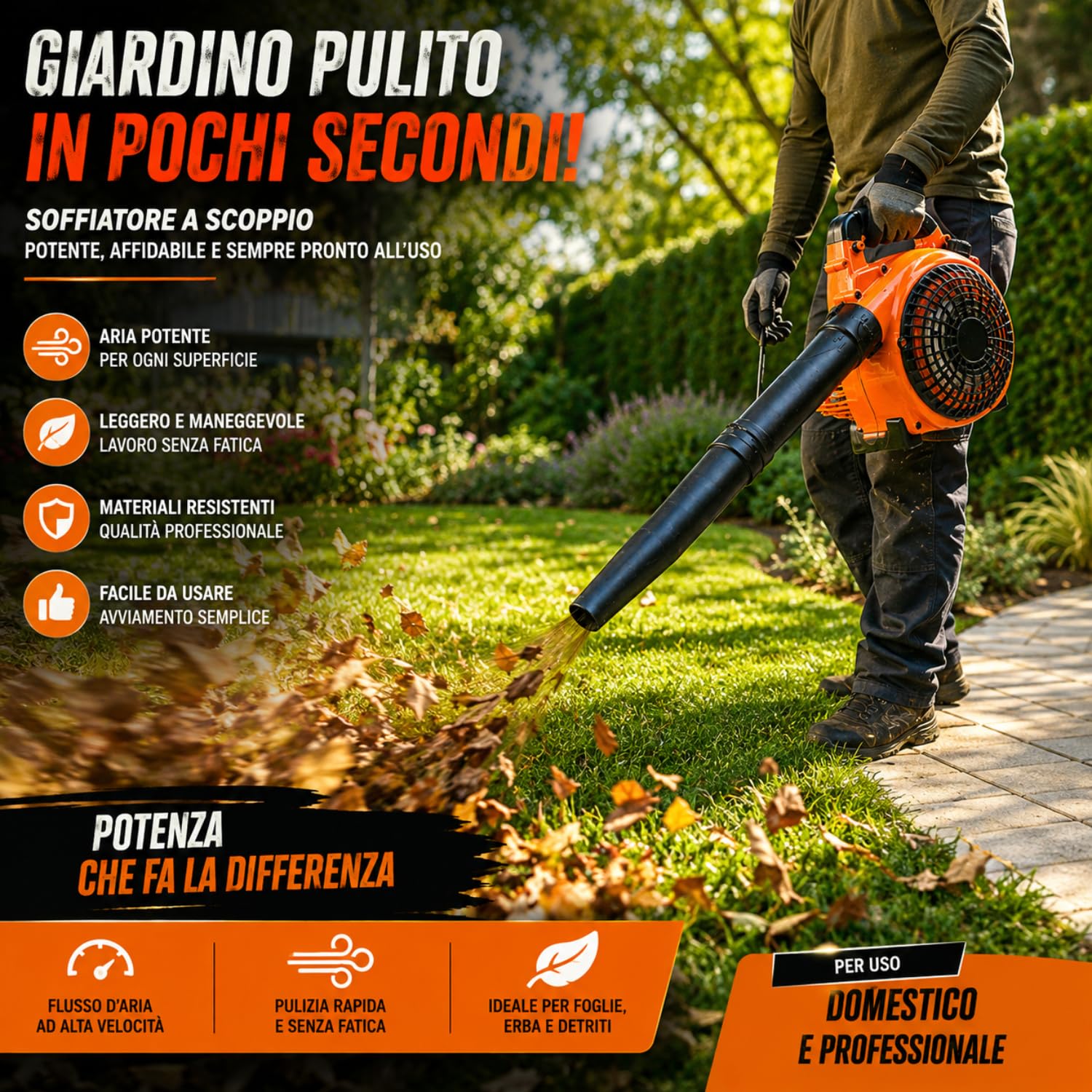 De Rosa Shop 25CC soffiatore a scoppio 1500W