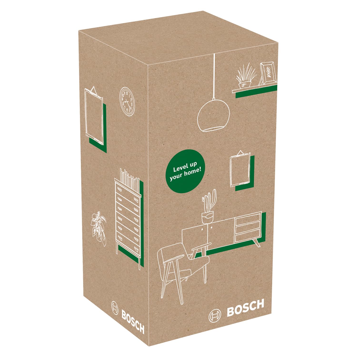Bosch EasyLevel Livella Laser a Bolla 5 m con Supporto Parete