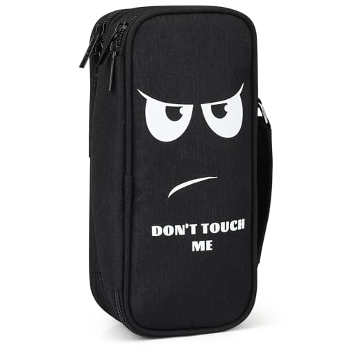 Wzone Don't Touch Me astuccio 5 scomparti nero grande