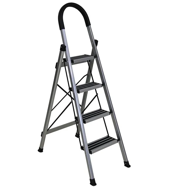 Bormann Scala Alluminio 3+1 Gradini Antiscivolo