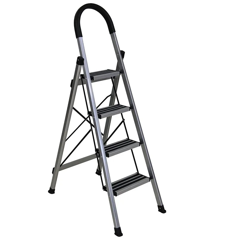 Bormann Scala Alluminio 3+1 Gradini Antiscivolo