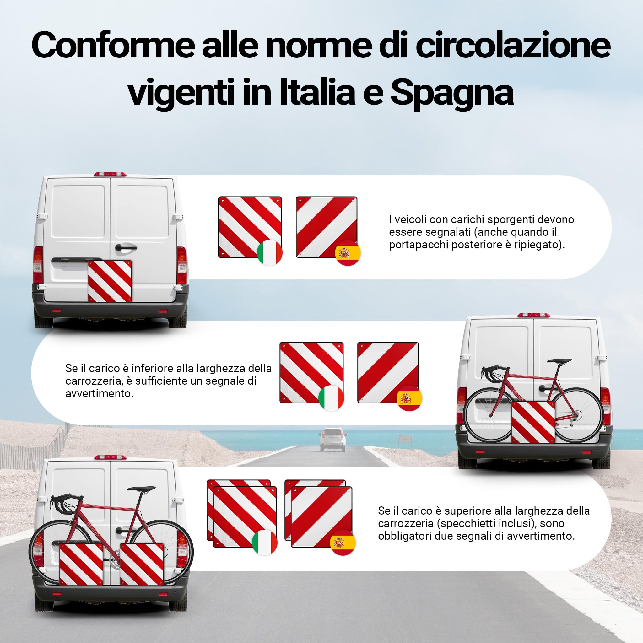 Wiltec Pannello Carico Sporgente 2in1 50x50 cm Alluminio