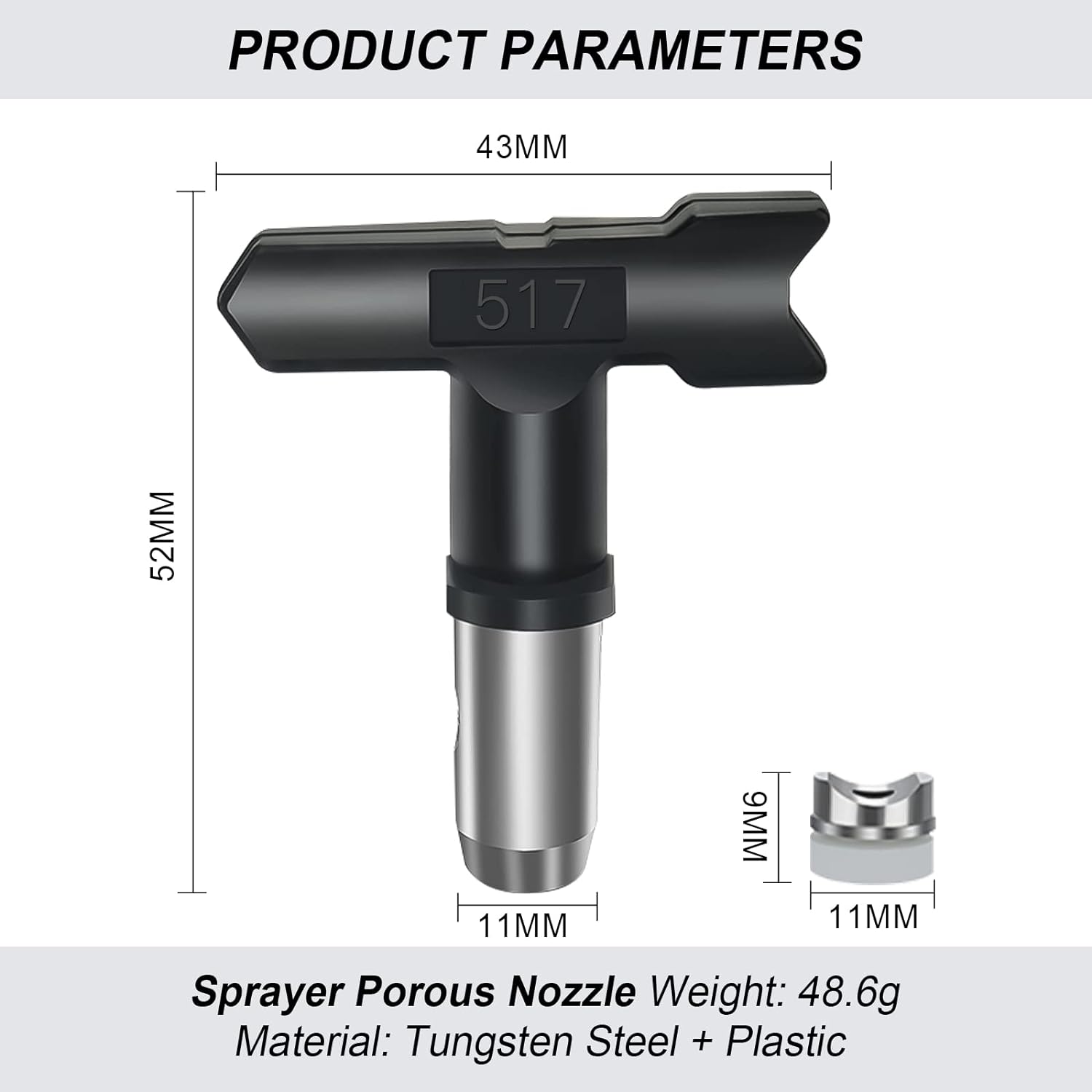 Tilswall ugelli pistola a spruzzo airless 10 pezzi