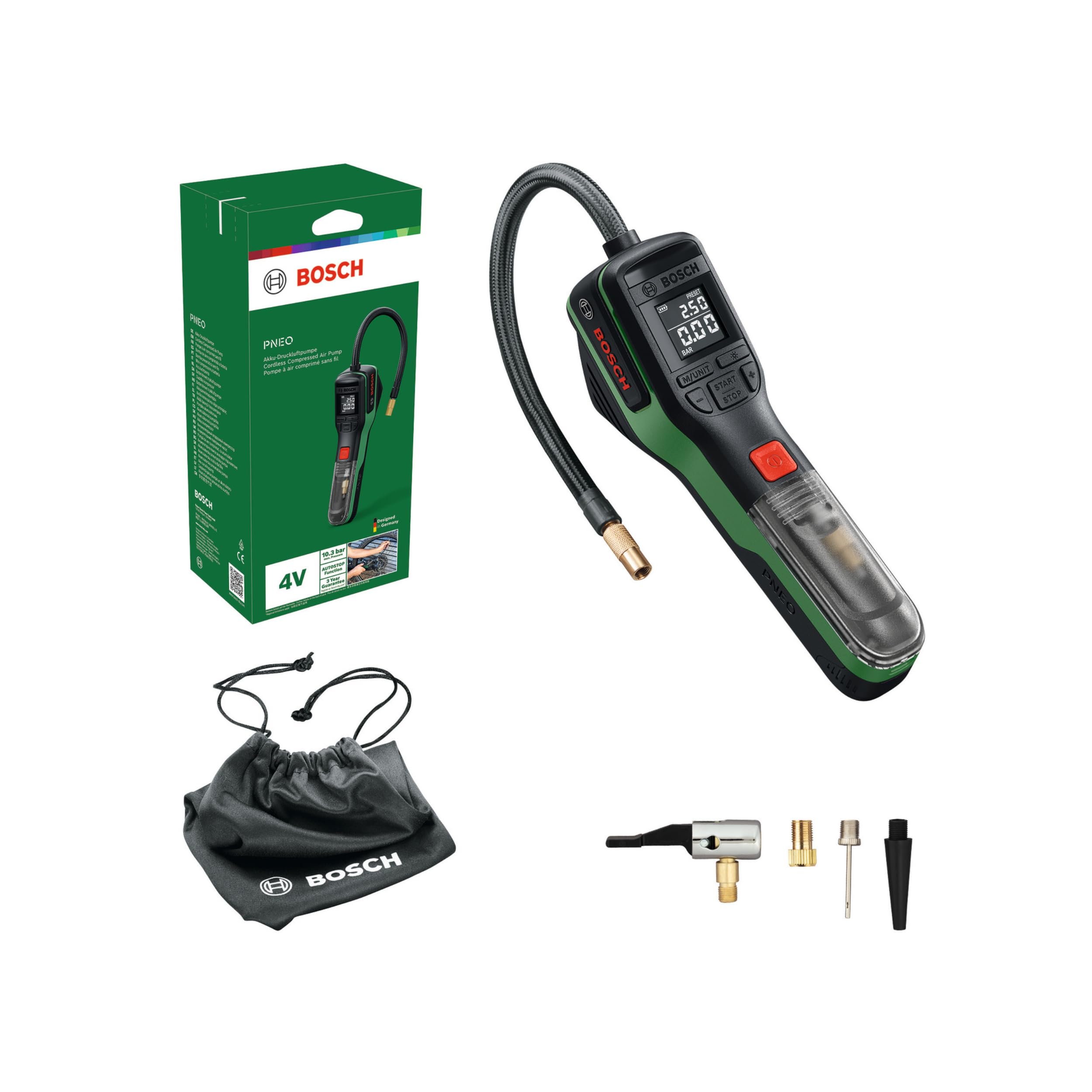 Bosch PNEO Mini Compressore Batteria 10,3bar 3Ah Bici
