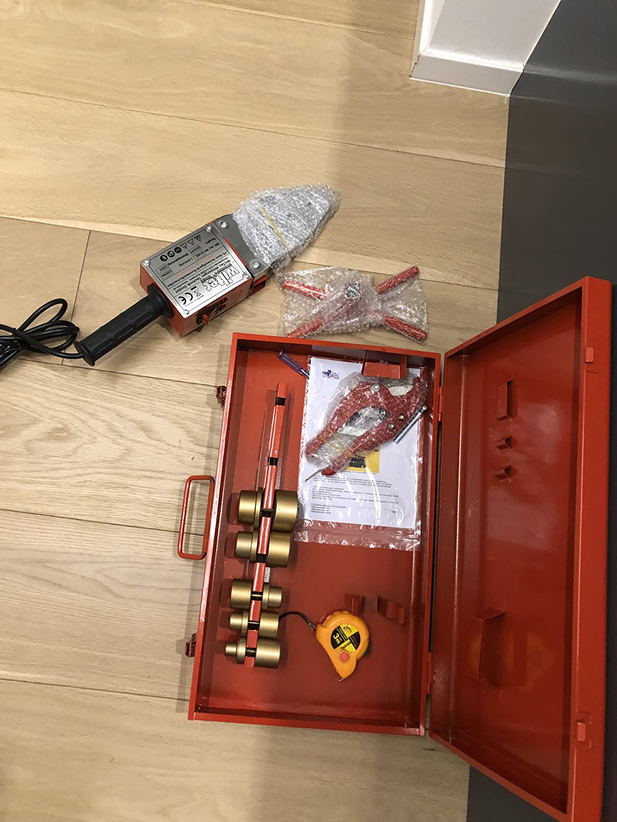 Wiltec Polifusore saldatubi 2000W fino 300°C con matrici