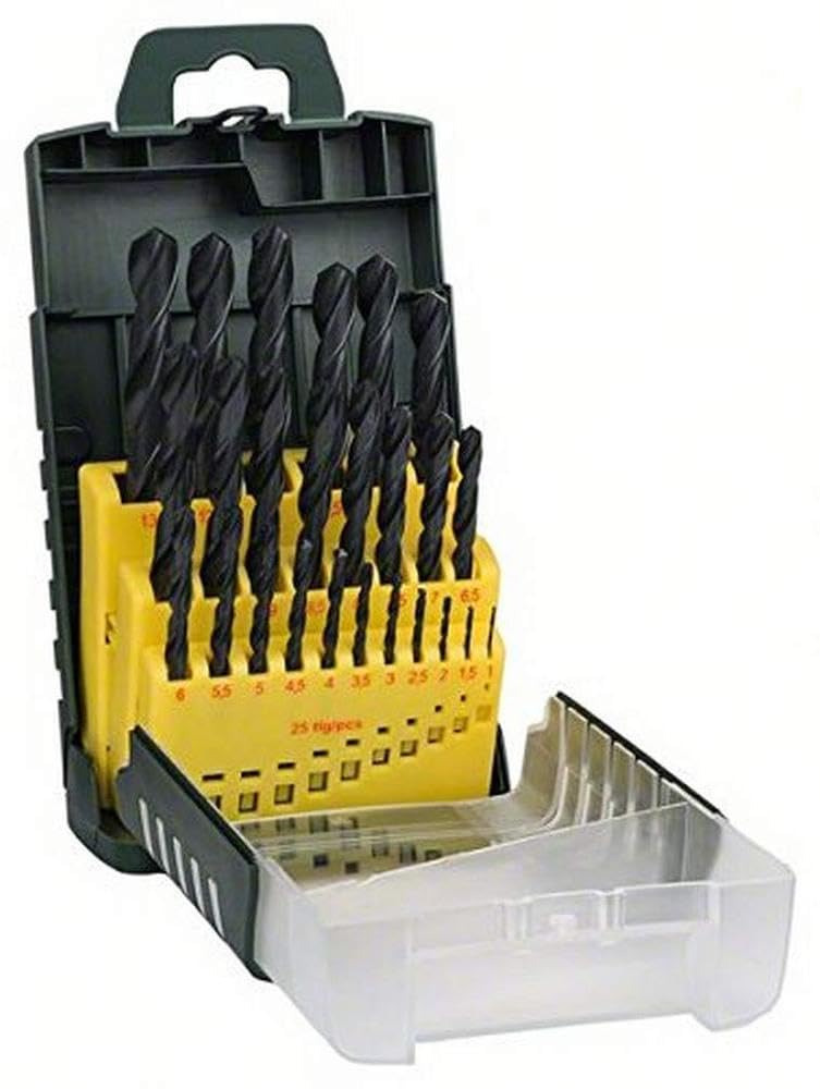 Bosch 2607017154 Set 25 punte metallo HSS-TIN 1-13 mm