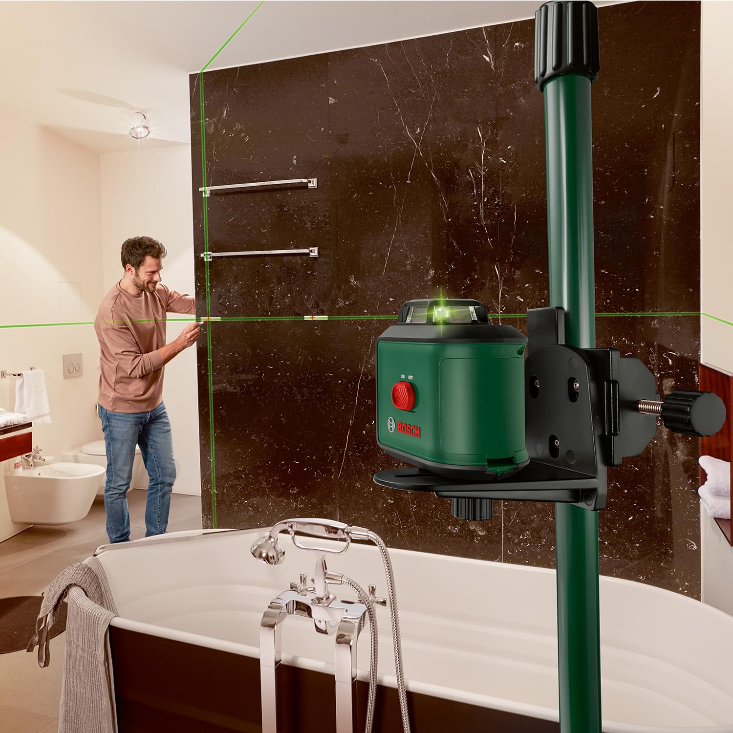 Bosch TP 320 Asta Telescopica 106-320 cm per Laser