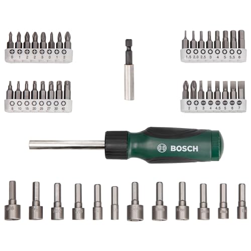 Bosch 2607019504 Set Bit Avvitamento 46 pezzi con cricchetto