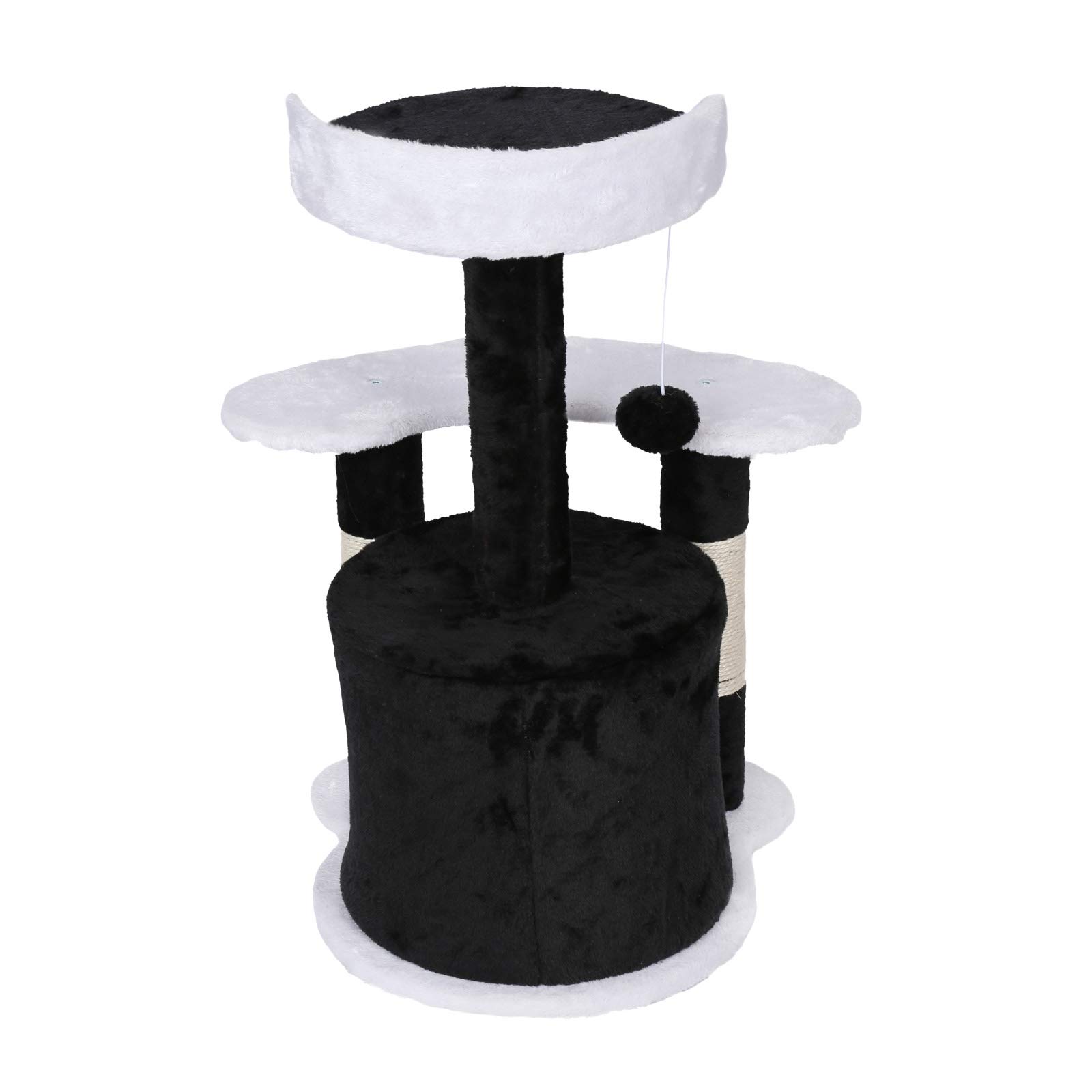 Wiltec Tiragraffi 65 cm Nero Bianco Nicchia Piattaforma