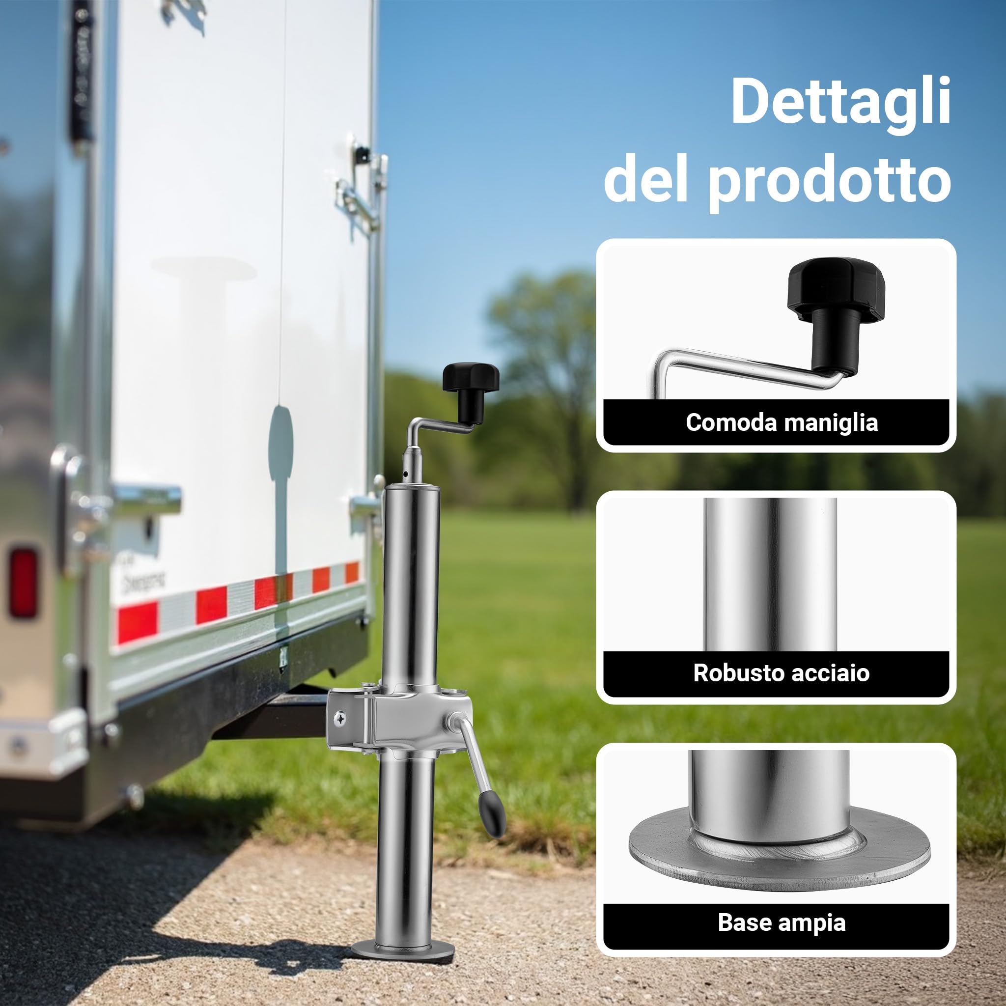 Wiltec XPOtool Supporto Rimorchio 510-760 mm 2 Pezzi