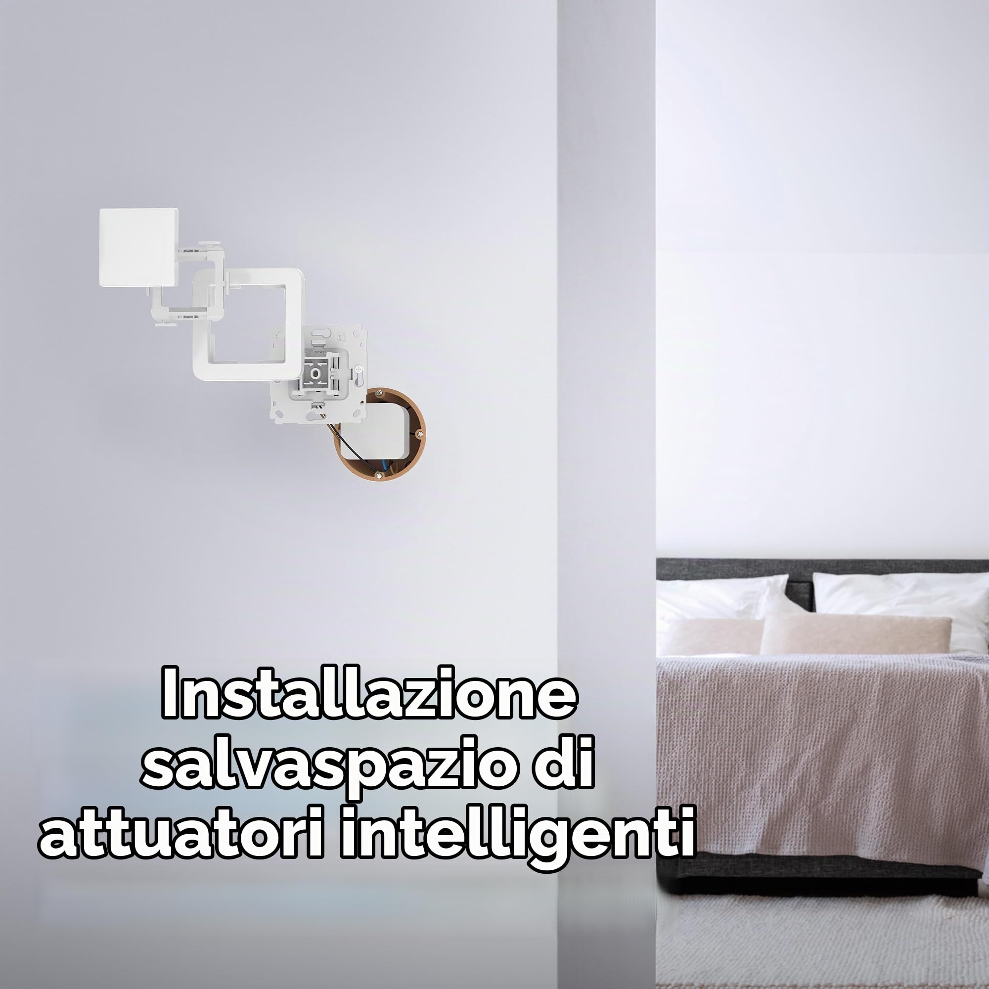 Bosch Smart Home Interruttore Parete 4 Pezzi 35 mm
