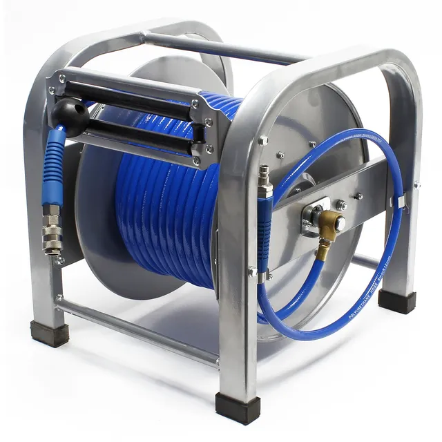 Wiltec Avvolgitubo Automatico 30 m tubo aria 12 bar