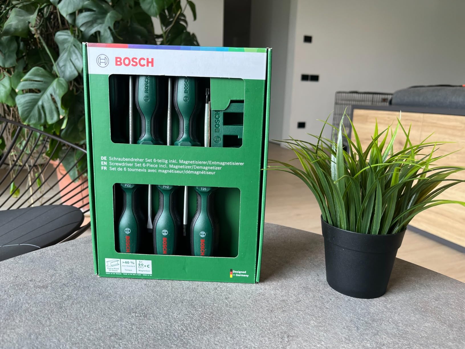 Bosch Set cacciaviti Premium 6 pezzi magnetici S2