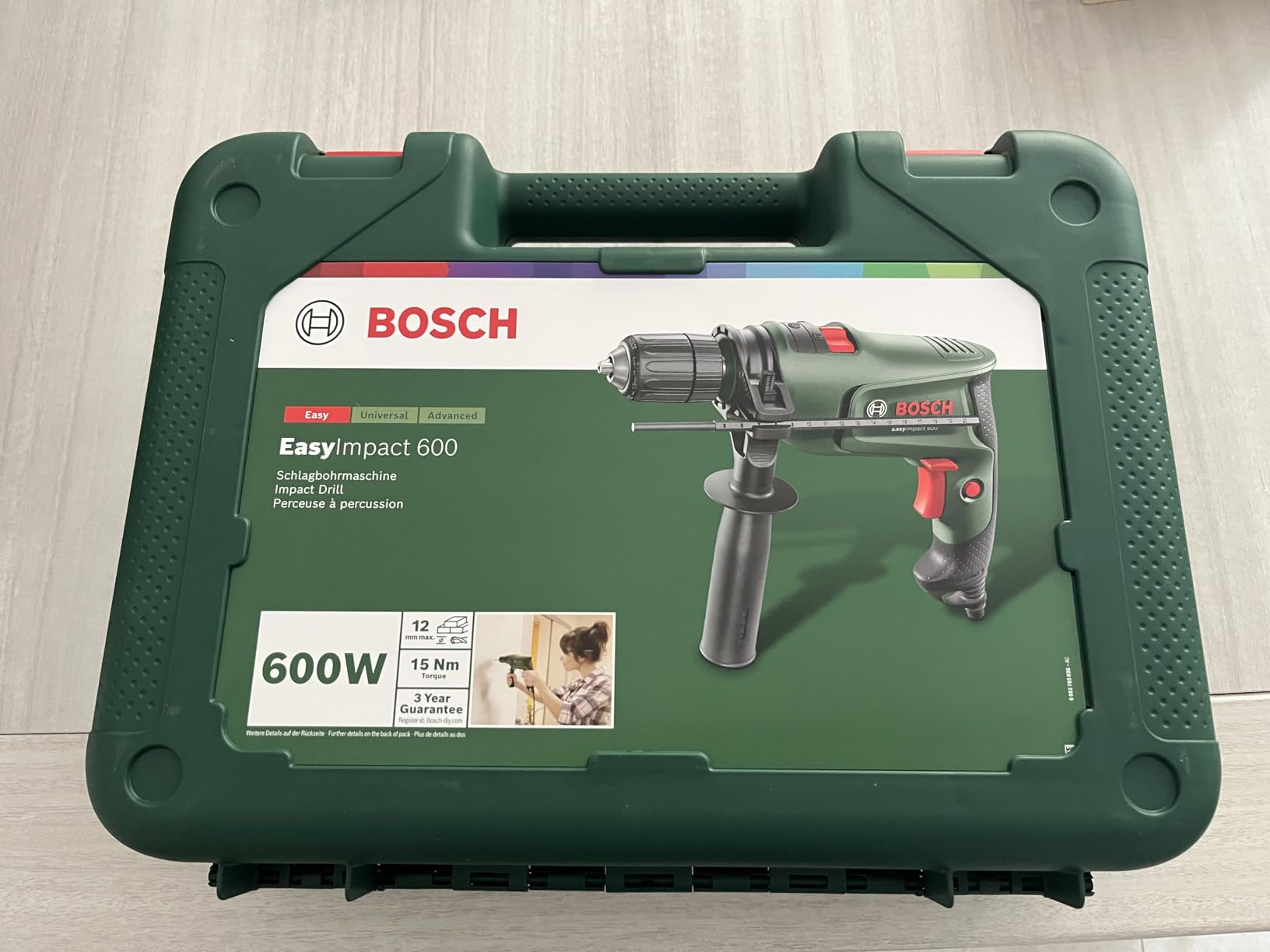 Bosch EasyImpact 600 trapano percussione 600W valigetta